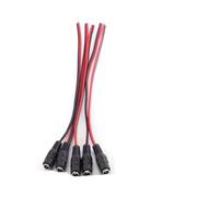 rgrfgQWDS Cavo di prolunga DC da 5,5 x 2,1 mm, maschio e femmina, per telecamera CCTV, striscia LED da 12 V (5 pezzi DC maschio)