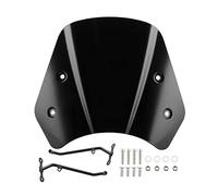 rgsdg per Benelli per Leoncino 500 Accessorio Moto Moto Stent Lunghi Deflettore Parabrezza (Colore : Black)