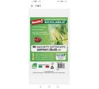 RGV 7105 Sacchetti per Sottovuoto Goffrati 25X35cm Confezione da 50 Pezzi
