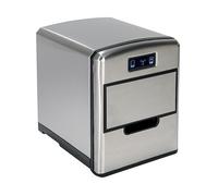RGV Macchina del Ghiaccio Fabbricatore di Ghiaccio Potenza 150 Watt Produzione 10 Kg/24h colore Acciaio - FG12D Mojito ICE