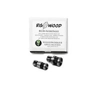 RGWOOD Set di 2 mandrini per tornio da 5/8 "e 1" tipo corona multi punto con centro caricato a molla (per montaggio nel mandrino tornio).