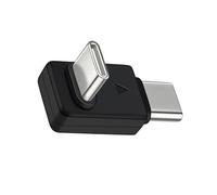 RGYBAO Adattatore portatile a forma di L da doppio tipo C a tipo C OTG per microfoni Lavalier wireless e dispositivi USB C