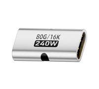 RGYBAO Adattatore USB 4.0.0 con trasferimento dati da 80 Gbps 240 W di potenza 8K a 60 Hz video per connettività rapida Ricarica efficiente