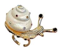 RGYBAO Anelli con intricato design a lumaca e conchiglie, gioielli vintage marini perfetti per gli amanti della spiaggia anelli di conchiglie di lumaca, One Size, come descritto, come descritto