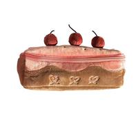 RGYBAO Astuccio per matite con torta di frutta, ad alta capacità, organizer per penne, astuccio con cerniera, astuccio da viaggio per trucchi per studenti e donne, Come da immagine, 195x60x85mm, Tipo