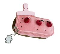 RGYBAO Astuccio per matite con torta di frutta, ad alta capacità, organizer per penne, astuccio con cerniera, astuccio da viaggio per trucchi per studenti e donne, Come da immagine, 195x60x85mm, Tipo