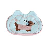 RGYBAO Astuccio per matite ricamato, con cane animale, portapenne, portatile, organizer da viaggio per trucchi, per donne e ragazze, come da immagine, 18x11cm, Cane padiglione auricolare