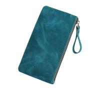 RGYBAO Astuccio retrò semplice astuccio per matite grande capacità astuccio portapenne estetico portapenne organizer per matite, Blu, 20.3x11cm, come da immagine