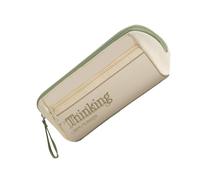RGYBAO Astuccio trasparente di grande capacità astuccio per matite estetico borsa per trucchi organizer da scrivania per studenti, Verde, 24*6.5*11cm, come da immagine