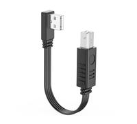 RGYBAO Compact Data Link A-B Cavo per USB-B, curva a destra 0,3 m