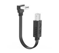 RGYBAO Compact Data Link A-B Cavo per USB-B, piegato verso il basso, 1 m