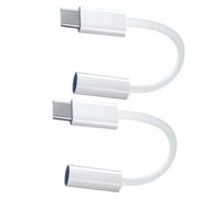 RGYBAO Convertitori USB C intrecciati a cuffie da 3,5 mm per cuffie senza perdita di dati su telefoni e tablet, convertitori USB C multidevice per auto