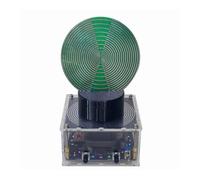 RGYBAO Disco rotante automatico di oscillazione per ringiovanimento cellulare con antenne in rame e sincronizzazione della frequenza luminosa a LED Ornamento rotante automatico del disco di