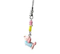 RGYBAO Grazioso ciondolo a forma di bassotto in stile cartone animato, in resina, portatile e facile da attaccare, per donne e studenti, 13cm, Resina, Nessuna pietra preziosa