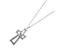 RGYBAO Orecchini religiosi alla moda con pendente a goccia, collana religiosa adatta per la donna moderna presente, 6X2.2CM, Metallo, Nessuna pietra preziosa