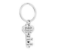 RGYBAO Portachiavi in lega a forma di design sicuro, leggero e robusto, accessorio per l'uso quotidiano, leggero per pendolari, accessorio unico, Papà, Taglia unica