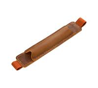 RGYBAO Portapenne in pelle con fascia elastica regolabile per penne a tenuta stagna per diario con copertina rigida, Marrone, 17.5*3.5CM, come da immagine