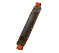 RGYBAO Portapenne in pelle con fascia elastica regolabile per penne a tenuta stagna per diario con copertina rigida, Marrone, 17.5*3.5CM, come da immagine