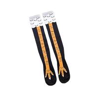 RGZ 2pcs Calzini con piedi di pollo divertenti, calzini di pollo, calzini di cartone animato, invernali, caldi, calze al ginocchio