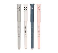 RGZD 4pcs Penna Gel Cancellabile, Sfera sull'Estremità per Rimuovere l'Inchiostro senza Consumare il Foglio - Inchiostro Nero Termosensibile, Diametro Punta 0,7 mm