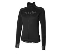 RH+ Maglia Termica con Logo da Donna, Nero/Nero, Taglia L