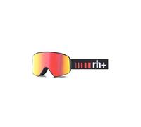 rh+ Occhiali da sci unisex con logo Evo, nero opaco, rosso revo, taglia unica