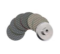 RHAIYAN 6 PCS Super 3 Pollici Tampone for lucidatura a Secco Sharp Flessibile 80mm Mola diamantata Adatta for Disco abrasivo in Pietra di Marmo Granito (Color : Combon B, Size : 2_6 PCS_3 Inches)