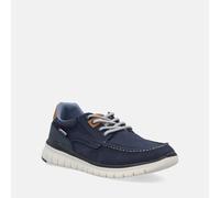 RHAPSODY SCARPE MOCASSINI CON LACCI UOMO CIVILI M016 BLU CASUAL DAL 41 AL 45