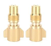 Rhawuy 2Pcs G1 / 4 Copper Misting Nozzle | High Pressure Water Sprayer for Cultivation/Greenhouse Cooling | Adjustable Fine Mist Nozzle with Wide Atomization Range