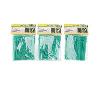 Rhawuy 300pcs Cravatta Zip Verde | Ties di Supporto per impianti riutilizzabili e tagliabili | Tie di Vite a Filo Morbido per Piante/Viti/arbusti | 13 cm di Lunghezza, 5,7 Once di