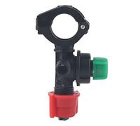 Rhawuy Agricultural Spray Nozzle for Farm Vehicles | Wide Fan - Shaped Spray Pattern | DN15 / DN20 Thread Connection | Sturdy Engineering Plastic for Plant Protection Spraying (6-Point Tube clamp)