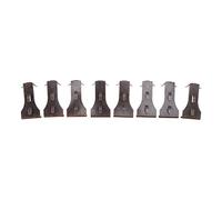 Rhawuy Brick Hook Clips 8 Pack | Sturdy 30 lbs Capacity for Brick Walls | No Drill Hangers for Mailboxes/Pictures/Plants | Weatherproof Steel, Easy Install