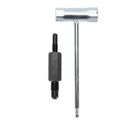 Rhawuy Chainsaw Wrench Tool Kit | Piston Stop & Flywheel Removal for Brand MS070 MS090 180 | Steel Spanner for Crankshaft Fixing | Compatible for Brand 365 372XP