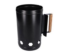 Rhawuy Charcoal Chimney Starter | Fast 15 - Minute Ignition & Heat - Tolerant Handle | Sturdy Steel BBQ Starter for Grilling/Camping/Outdoor Cooking | Oxidation Tolerant Design