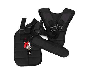 Rhawuy Double Shoulder Harness Strap | Padded Belt for Trimmer & Brush Cutter | Adjustable Support for Men & Women | Nylon Backpack Strap for Garden Tools/Chainsaw/Brush Saw