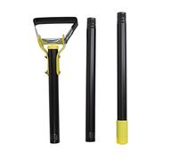 Rhawuy Garden Hula Hoe | Adjustable Long Handle Stainless Steel Weeding Tool | Push Pull Loop Hoe for Gardening/Landscaping/Farming | 14.5cm Efficient Cutting Head (3 Sections 128cm / 50.4in)