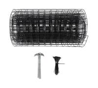 Rhawuy Iron Plant Protector Cage | Extendable Height for Trees & Vegetables | Breathable Design Helps Reduce Damage/Animal Barrier/Garden Use | Includes 100 Ties & 30 Ground Nails