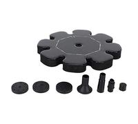 Rhawuy Kit pompa a fontana galleggiante solare | 4 stili di spruzzatura per giardino/stagno/vasca per uccelli | Portata 210 l/h e altezza 60 cm | Nessuna batteria necessaria, facile da installare