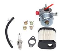 Rhawuy Lawn Mower Carburetor Kit Replacement for 20016/20017 / 20018/6.75 | Aluminum Carburetor & Spark Plug Set | High Compatibility Carb Kit for Consistent Motor Performance