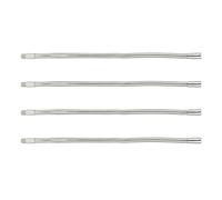 Rhawuy LED Gooseneck Lamp Hose 4 Pack | 35cm Flexible Aluminum Tube with 10mm Threads | Sturdy Desk Lamp Accessory for Table Lamps/Plant Lights/Machine Tools