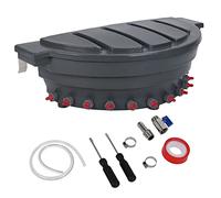 Rhawuy Milk Feed Bucket for Sheep & Donkey | 12 Nipples Large Capacity Feeding Container | Sturdy Polyethylene Material with Adjustable Frame | Easy to Maintain Design