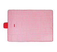 Rhawuy Picnic Blanket Water - Proofing | Outdoor Camping Mat for Beach/Park/Picnic | Red White Grids Oxford Cloth | Dampness Protective Foldable Mat for Family & Pets (195 * 200cm)