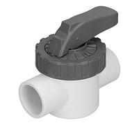 Rhawuy Pool Diverter Valve | ABS & PVC Ball Valve with Large Handle | Slotted Design for Secure Flow Control | Maintenance - Convenient Pool Accessory (V40-2A)