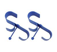 Rhawuy Pool Fence Hooks 2 Pack | Heavy Duty Pool Tool Holder for Hoses/Brushes/Poles | No Drill Installation on Pool Fence Rail | Swimming Pool Accessory Organizer