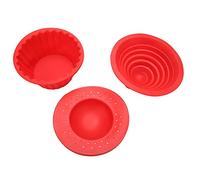 Rhawuy Silicone Cake 3 - Piece Set | Food Grade Baking for Large Cupcakes/Ice Cream Bread/Mousse | Heat Tolerant & Easy to Maintain