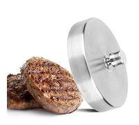 Rhawuy Stainless Steel Burger Press | 304 Food Grade & Adjustable Thickness | Hamburger Patty Maker for Home Kitchen/BBQ/Grill | Easy to Maintain Detachable Design