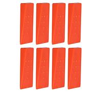 Rhawuy Tree Felling Wedges 8Pcs | Spiked Design for Maximum Grip & Protection | Plastic Tree Cutting Wedges for Garden/Forestry | Sturdy & Chainsaw Protected
