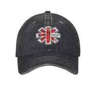 RHCP - Red Hot Chilli Peppers Uomo Donna Cappello da Baseball Moda Retro Denim Consumato Cappelli Cappello Destrutturato Morbido Snapback cap