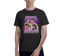 Rhea and Ripley - Maglietta a maniche corte per ragazzi e ragazzi t-shirt girocollo top abbigliamento t-shirt, Nero 4, S