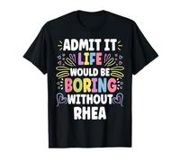 Rhea Personalized Name Funny Cute Custom Rhea Name Maglietta